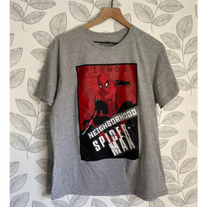 Marvel Spiderman No Way Home Gray T-shirt, Size L